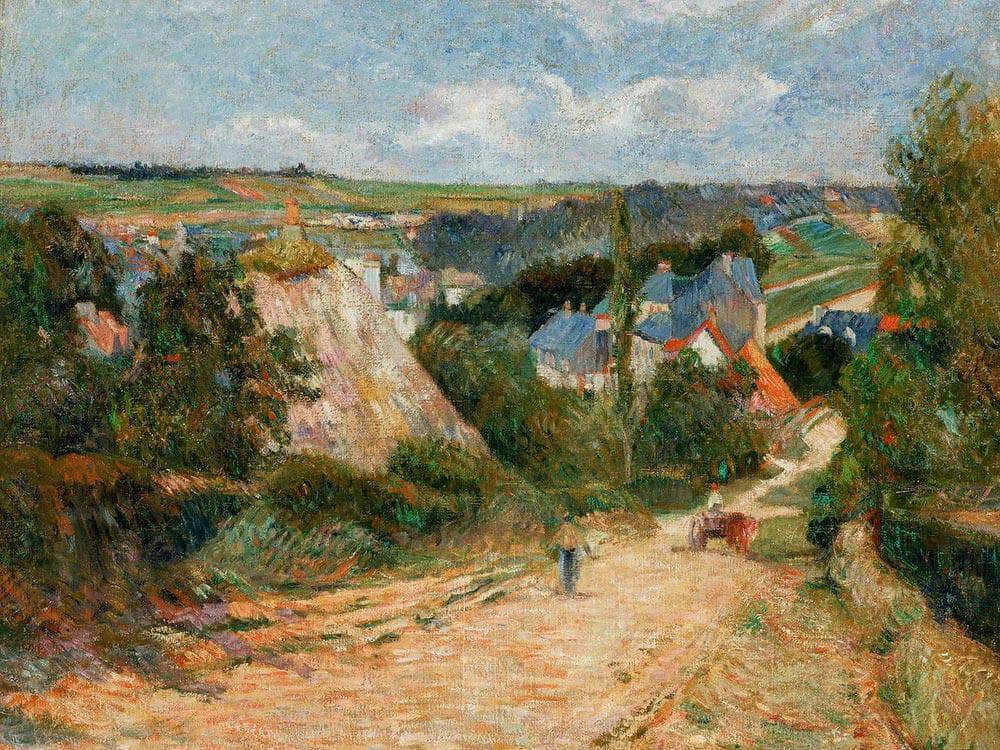 Entrance To The Village Of Osny By Paul Gauguin Fine Art Print