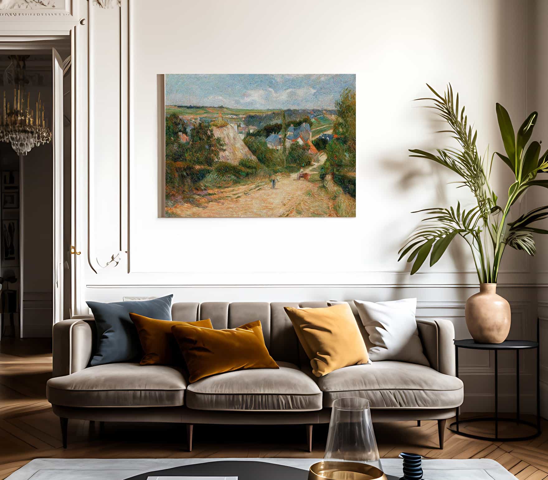 Entrance To The Village Of Osny By Paul Gauguin Fine Art Print
