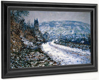 Entrance To The Village Of Vetheuil In Winter By Monet Claude Fine Art Print