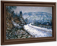 Entrance To The Village Of Vetheuil In Winter By Monet Claude Fine Art Print