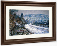 Entrance To The Village Of Vetheuil In Winter By Monet Claude Fine Art Print