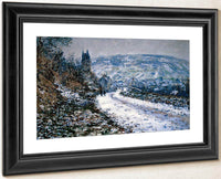 Entrance To The Village Of Vetheuil In Winter By Monet Claude Fine Art Print