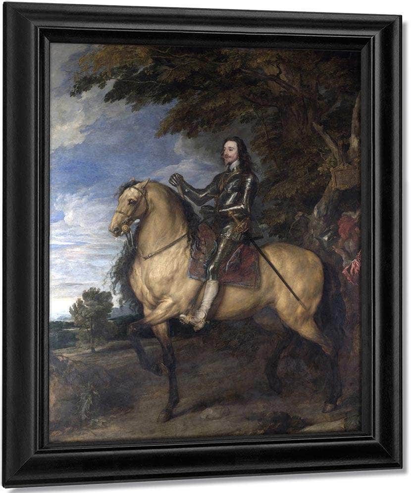 Equestrian Portrait Of Charles I By Anthony Van Dyck Fine Art Print