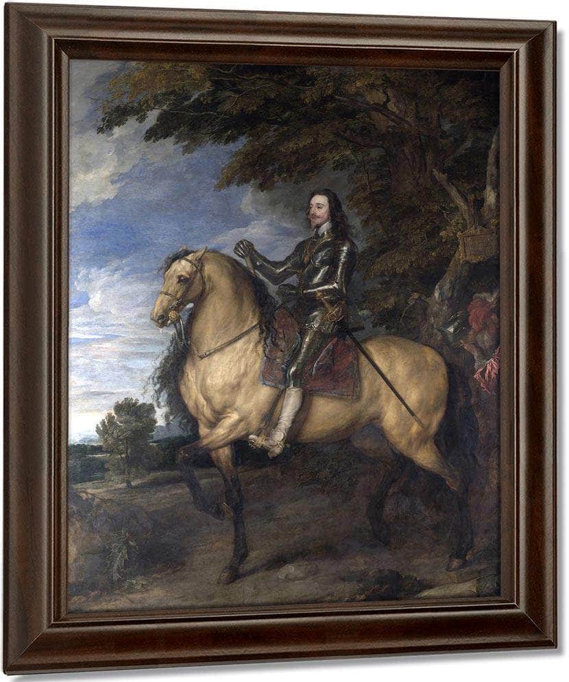 Equestrian Portrait Of Charles I By Anthony Van Dyck Fine Art Print