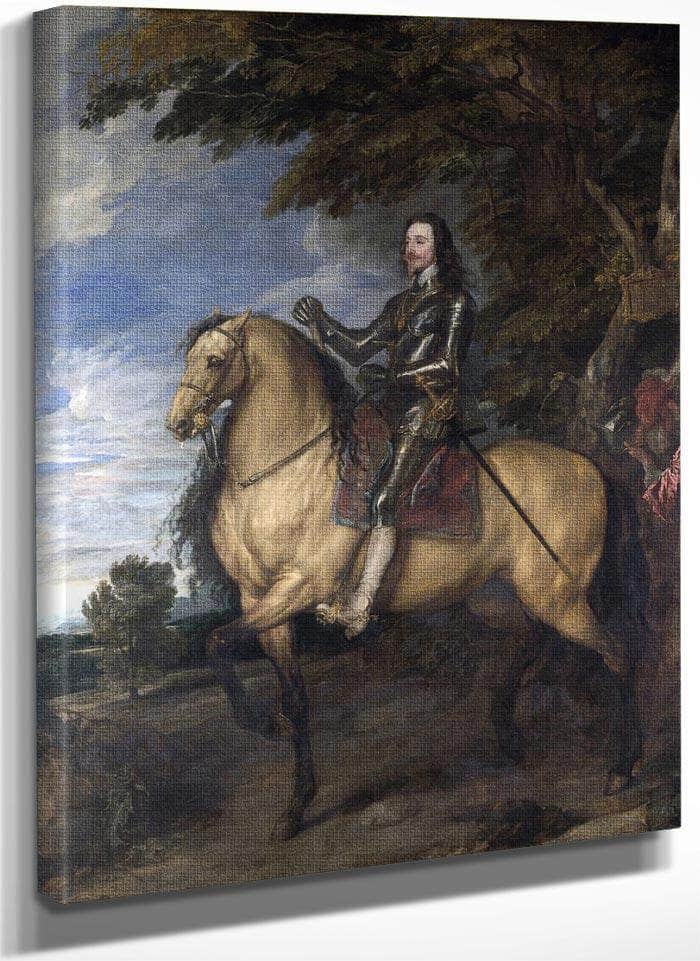 Equestrian Portrait Of Charles I By Anthony Van Dyck Fine Art Print