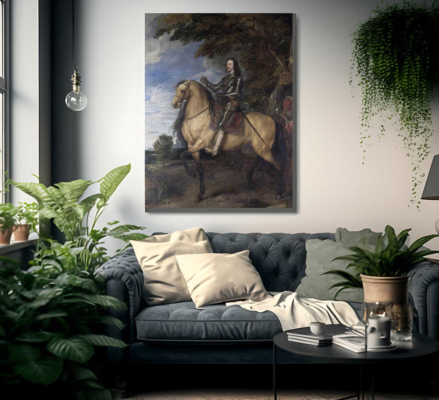 Equestrian Portrait Of Charles I By Anthony Van Dyck Fine Art Print
