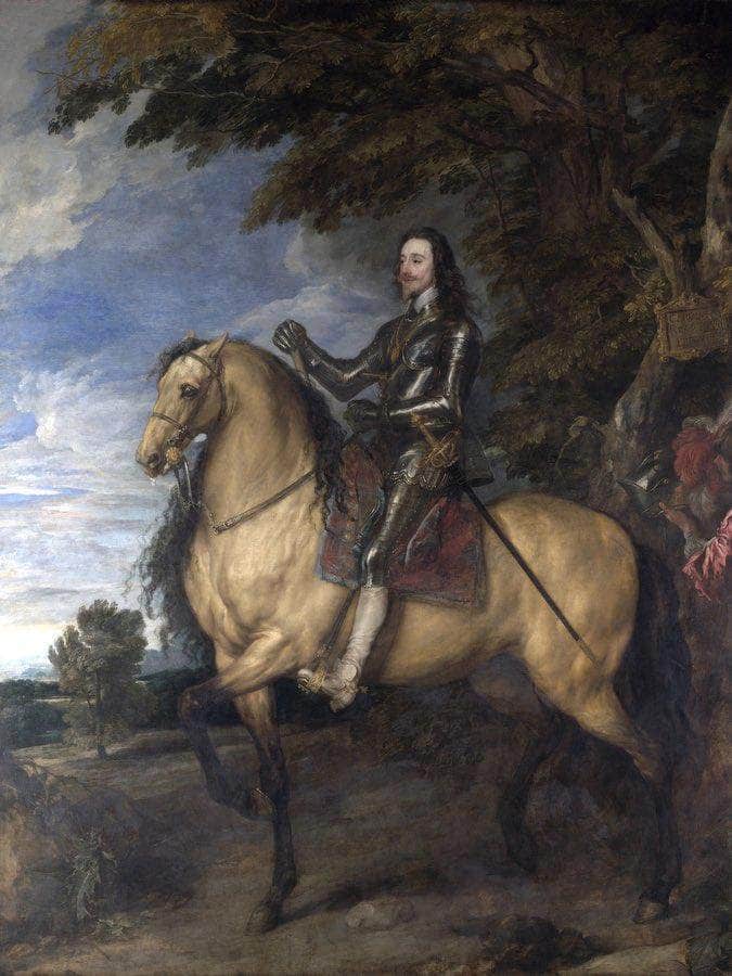 Equestrian Portrait Of Charles I By Anthony Van Dyck Fine Art Print