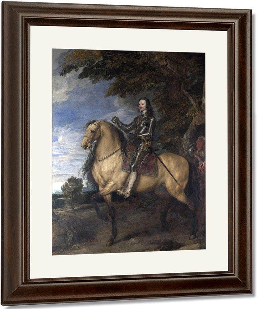 Equestrian Portrait Of Charles I By Anthony Van Dyck Fine Art Print