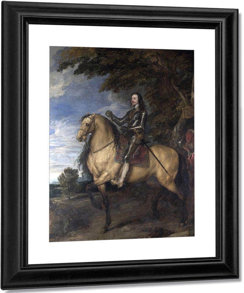Equestrian Portrait Of Charles I By Anthony Van Dyck Fine Art Print