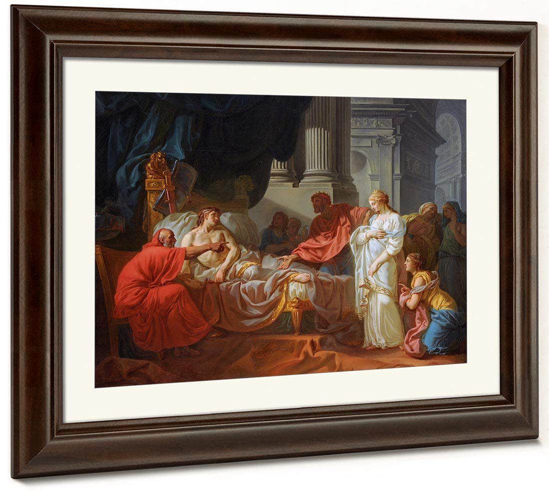 Erasistratus Discovers The Cause Of Antiochuss Disease 1774 Ecole Des Beaux Arts Paris By Jacques Louis David Fine Art Print