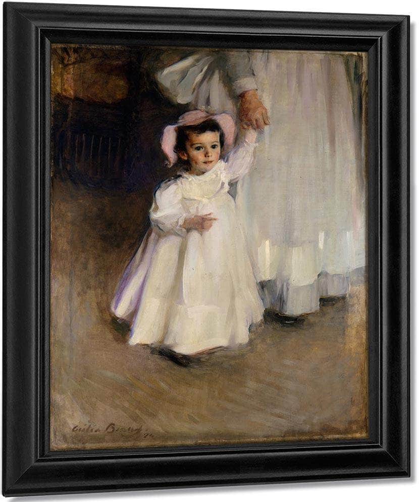 Ernesta Child With Nurse 1894 By Cecilia Beaux Fine Art Print