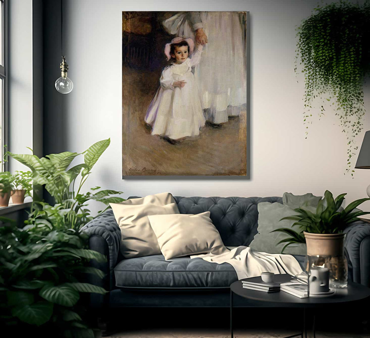 Ernesta Child With Nurse 1894 By Cecilia Beaux Fine Art Print