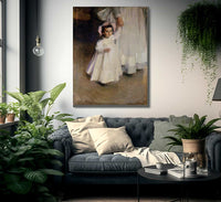 Ernesta Child With Nurse 1894 By Cecilia Beaux Fine Art Print