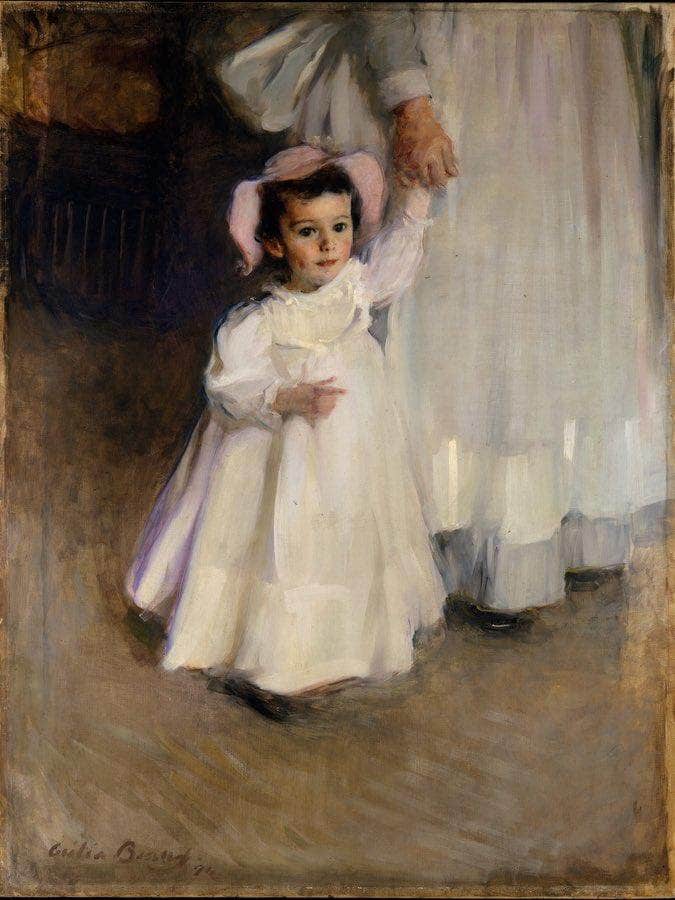 Ernesta Child With Nurse 1894 By Cecilia Beaux Fine Art Print