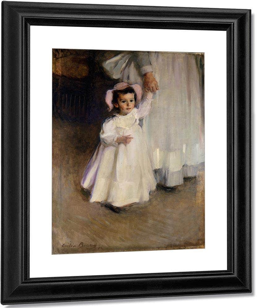 Ernesta Child With Nurse 1894 By Cecilia Beaux Fine Art Print