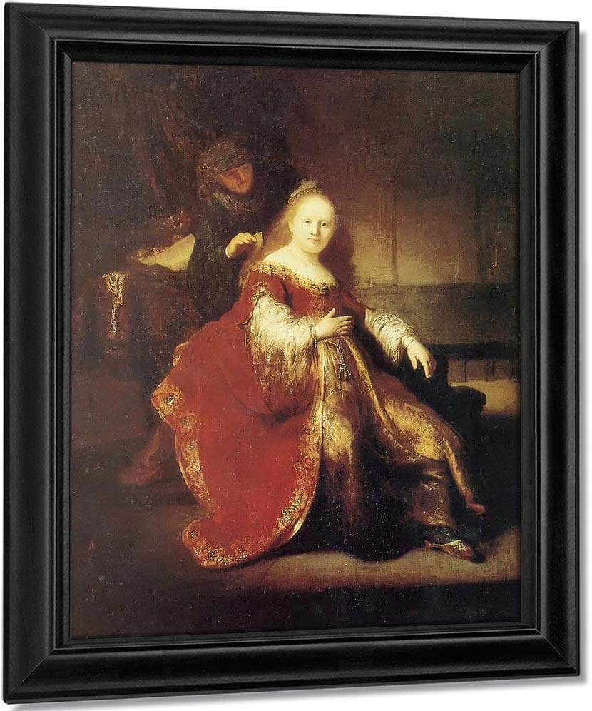 Estber Preparing To Intercede With Abasuerus,C Fine Art Print