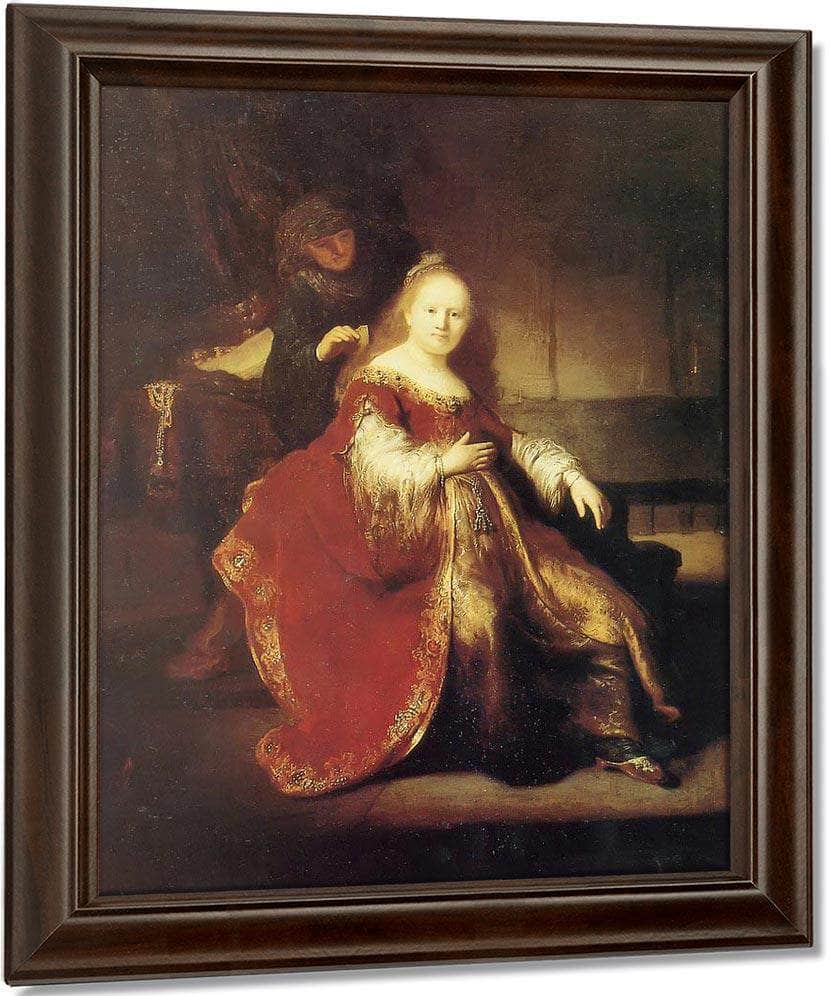 Estber Preparing To Intercede With Abasuerus,C Fine Art Print