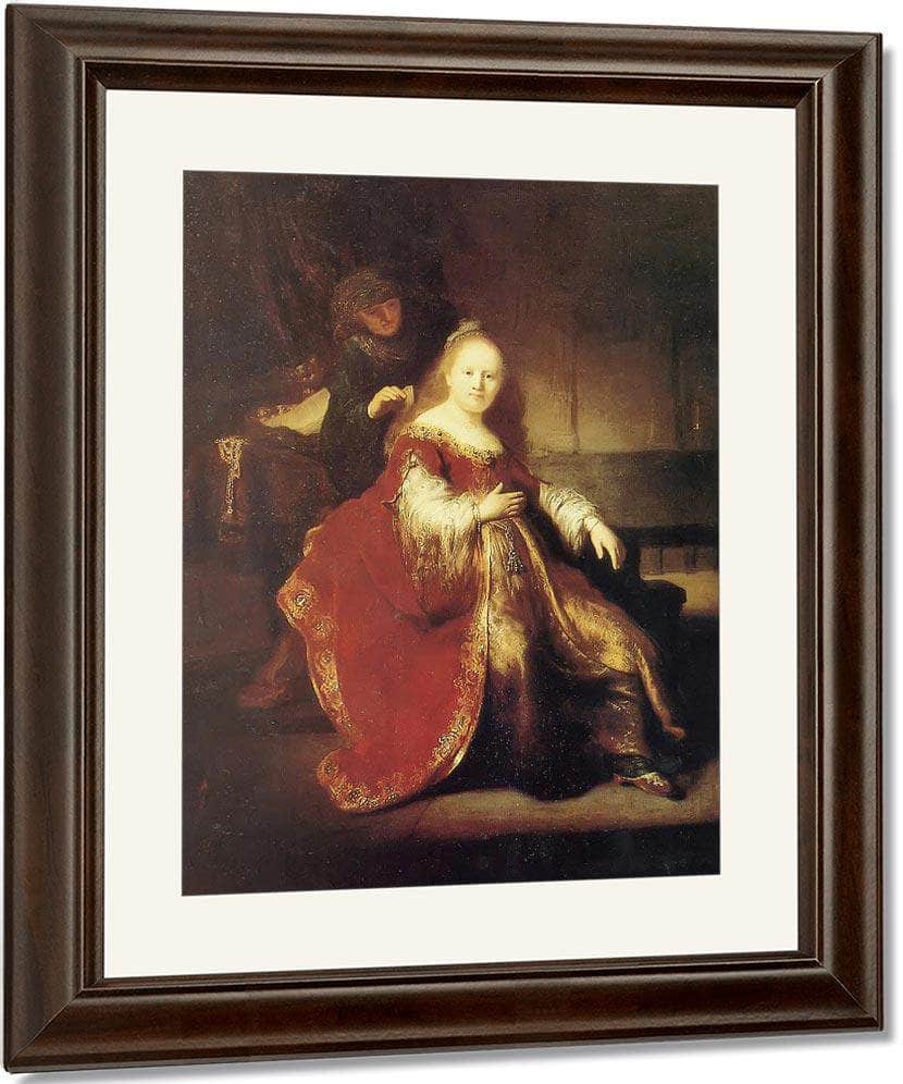 Estber Preparing To Intercede With Abasuerus,C Fine Art Print