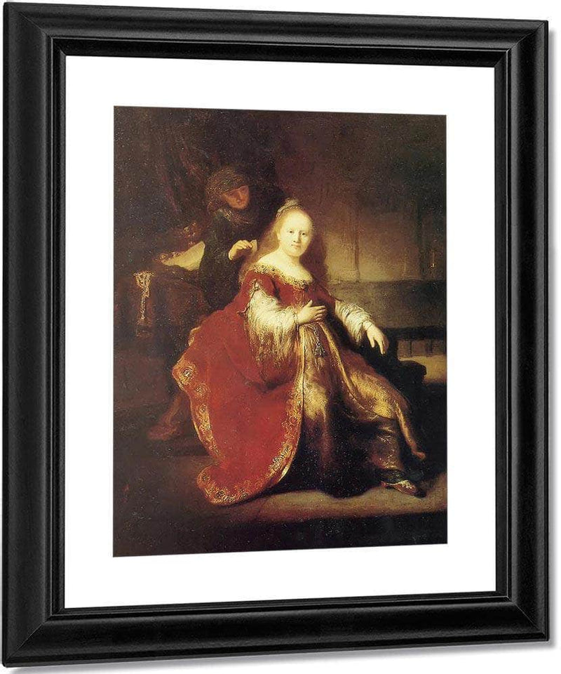 Estber Preparing To Intercede With Abasuerus,C Fine Art Print