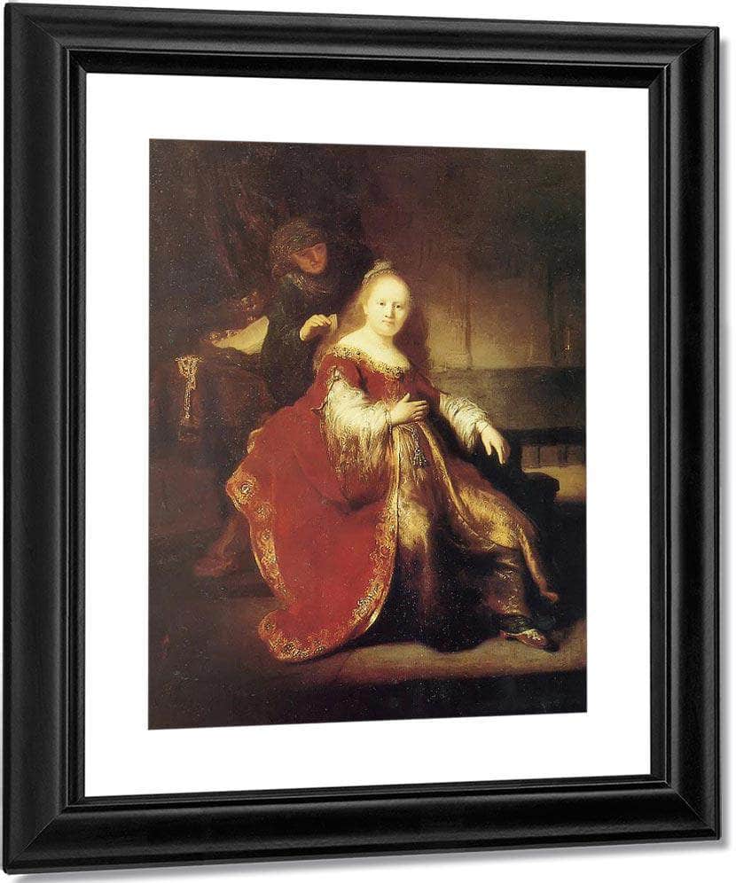 Estber Preparing To Intercede With Abasuerus,C Fine Art Print