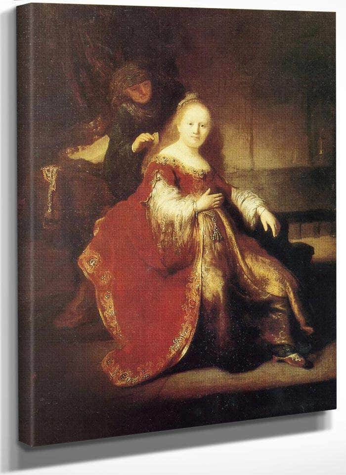 Estber Preparing To Intercede With Abasuerus,C Fine Art Print