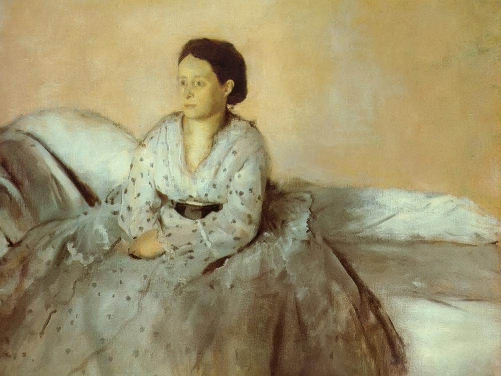 Estelle Musson By Edgar Degas Fine Art Print