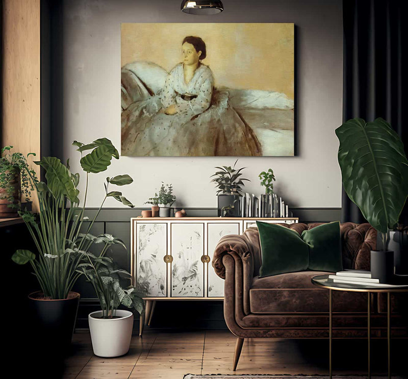 Estelle Musson By Edgar Degas Fine Art Print