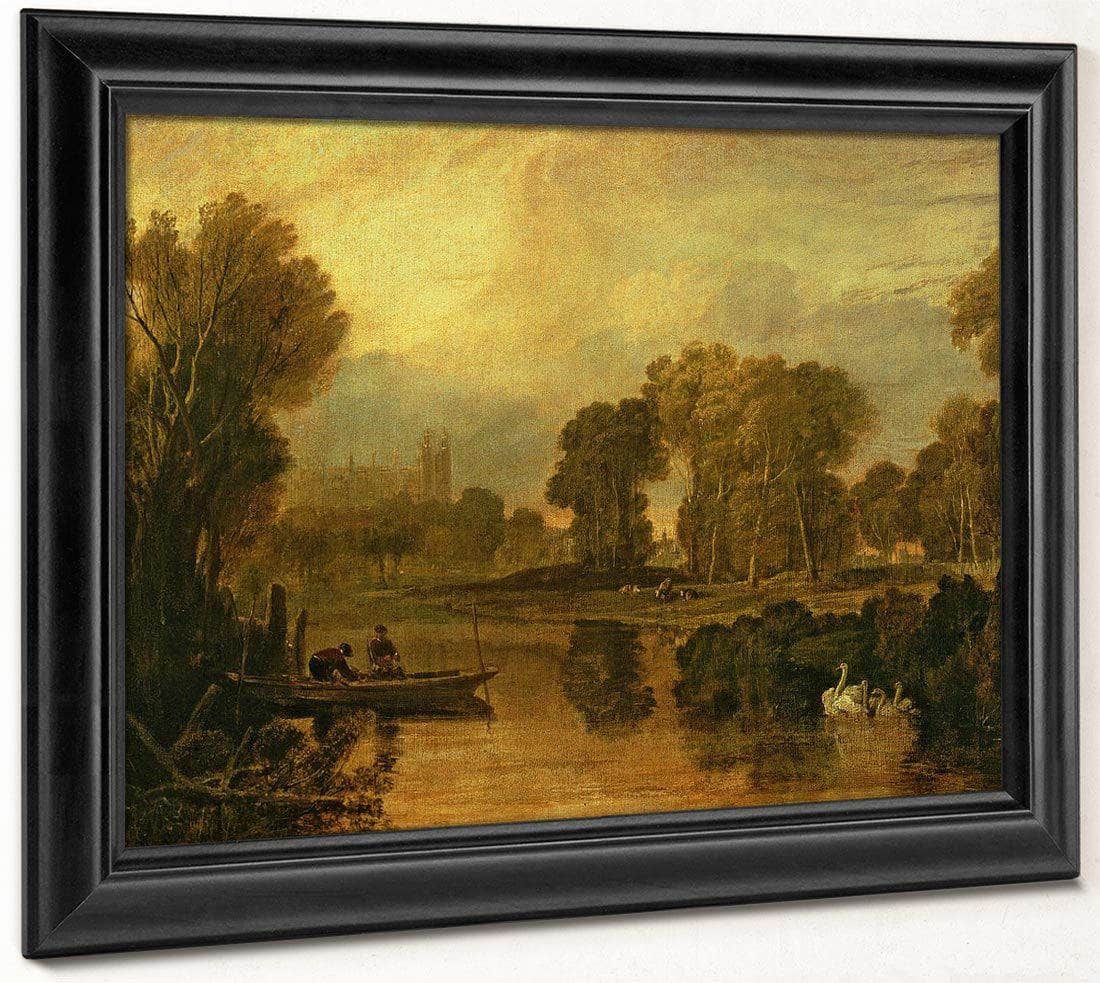 Eton College From The River Or The Thames At Eton By Joseph Mallord William Turner Fine Art Print