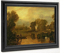 Eton College From The River Or The Thames At Eton By Joseph Mallord William Turner Fine Art Print