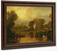 Eton College From The River Or The Thames At Eton By Joseph Mallord William Turner Fine Art Print