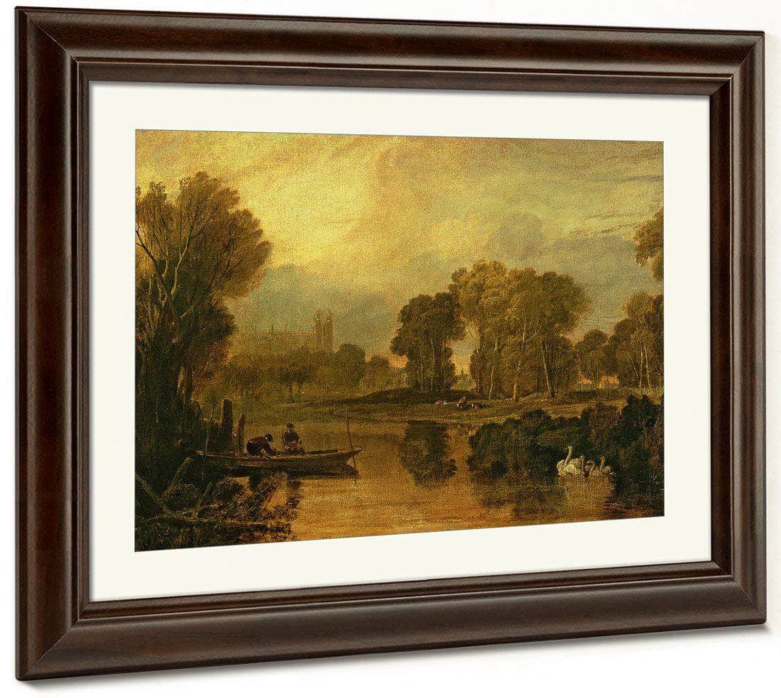 Eton College From The River Or The Thames At Eton By Joseph Mallord William Turner Fine Art Print