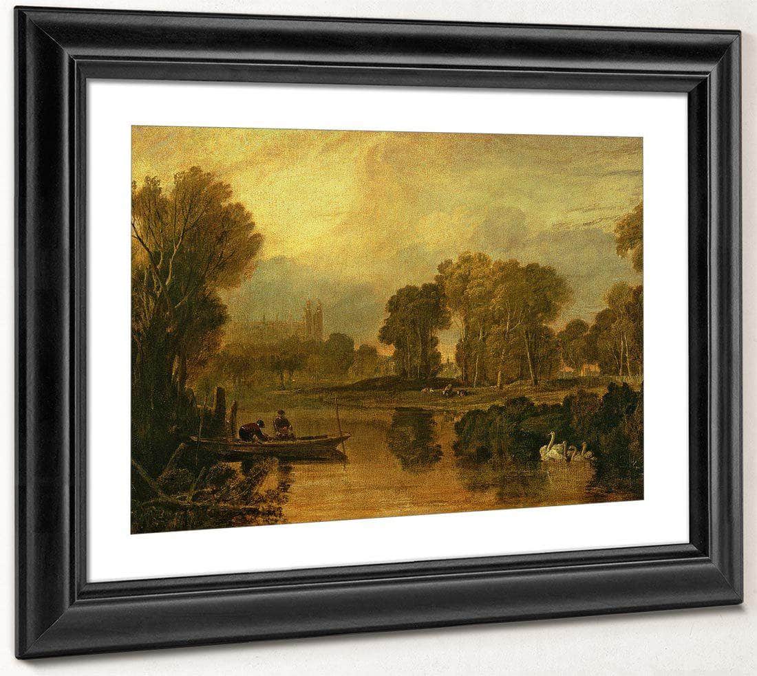Eton College From The River Or The Thames At Eton By Joseph Mallord William Turner Fine Art Print