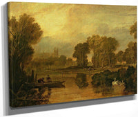 Eton College From The River Or The Thames At Eton By Joseph Mallord William Turner Fine Art Print