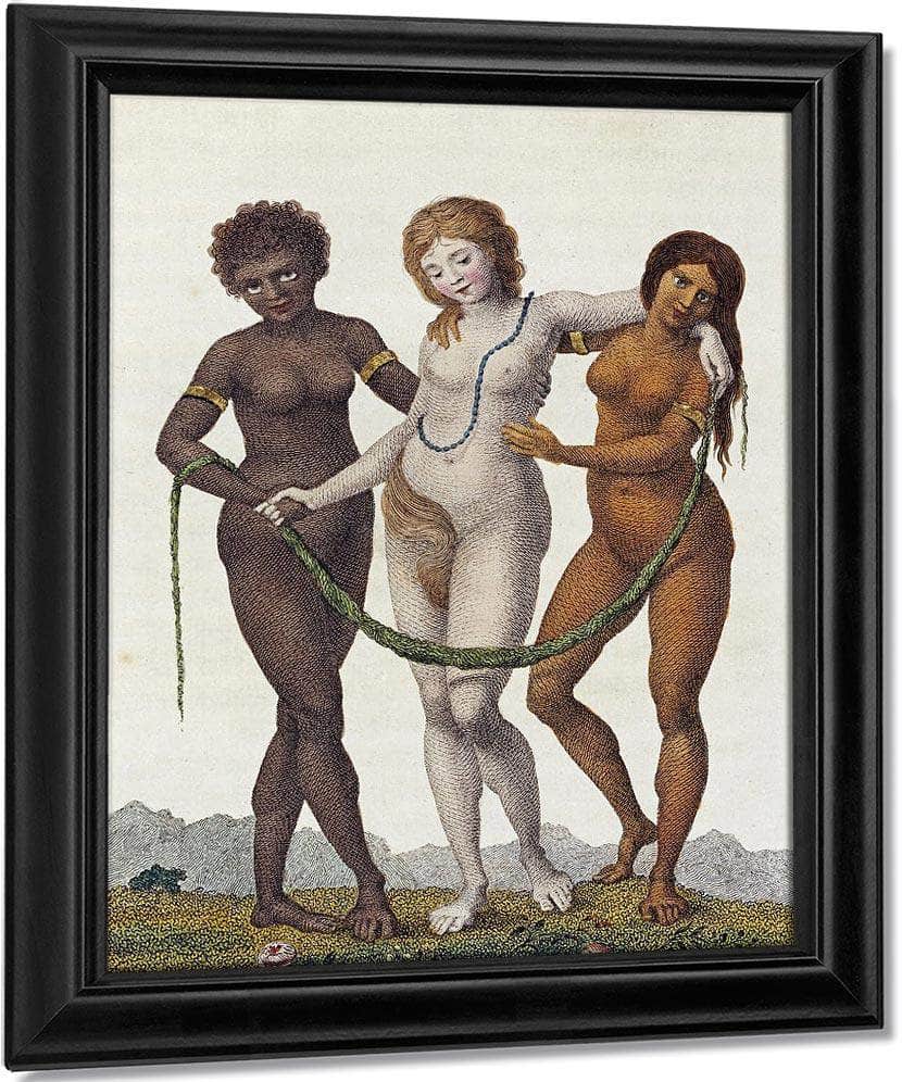 Europe Supported By Africa And America By William Blake Fine Art Print