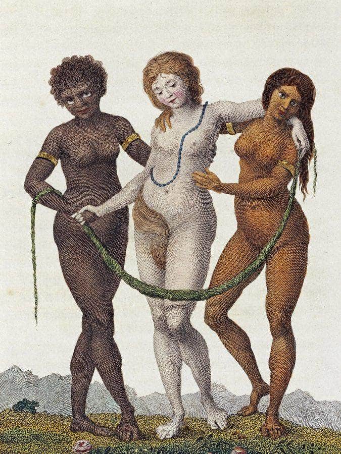 Europe Supported By Africa And America By William Blake Fine Art Print