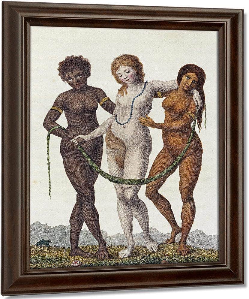 Europe Supported By Africa And America By William Blake Fine Art Print