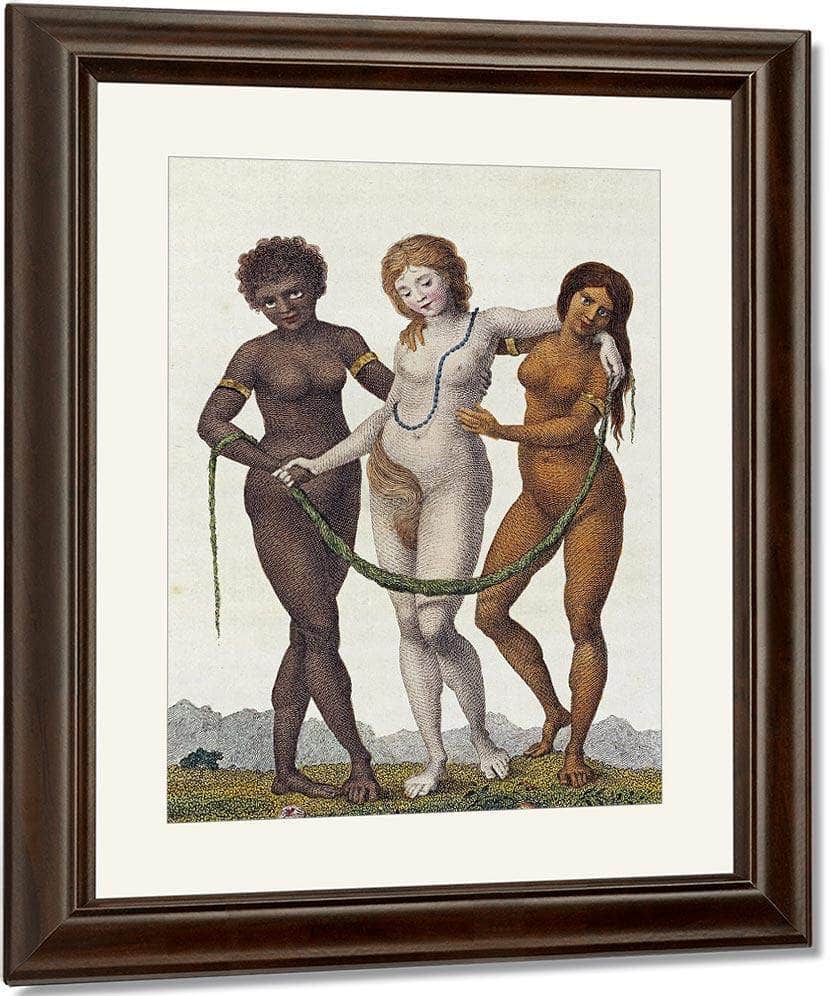 Europe Supported By Africa And America By William Blake Fine Art Print
