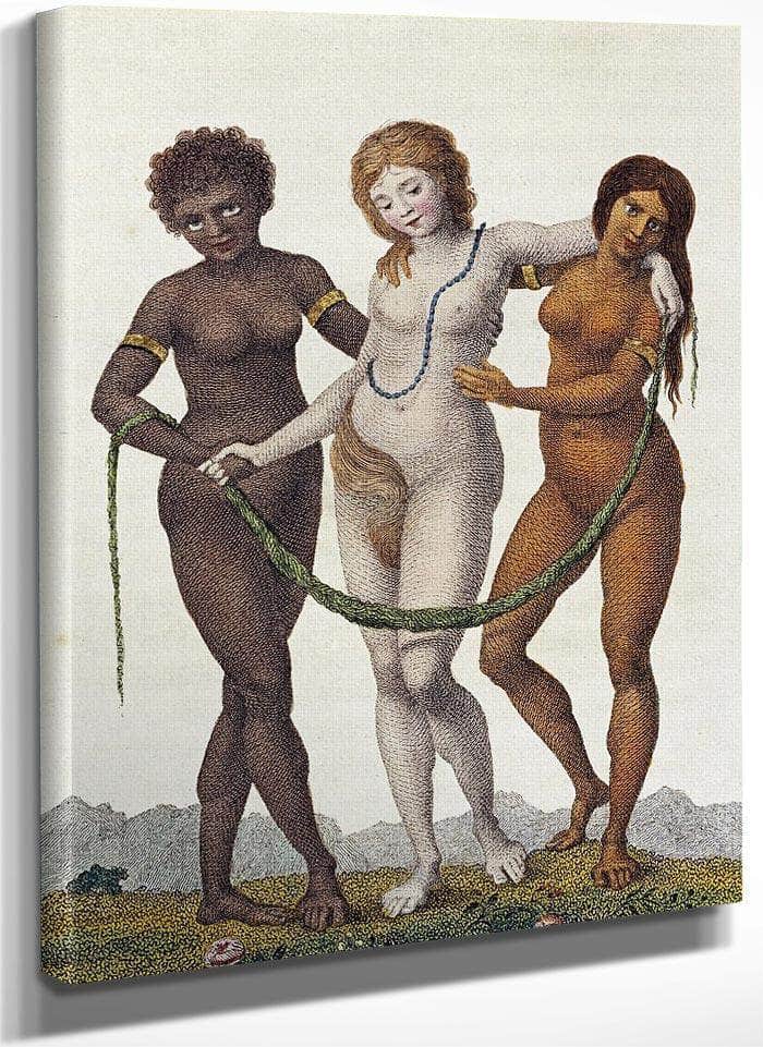 Europe Supported By Africa And America By William Blake Fine Art Print