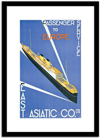 Europe  Vintage Poster Fine Art Print