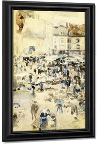 European Street Scene By Maurice Brazil Prendergast Fine Art Print