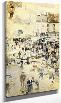 European Street Scene By Maurice Brazil Prendergast Fine Art Print
