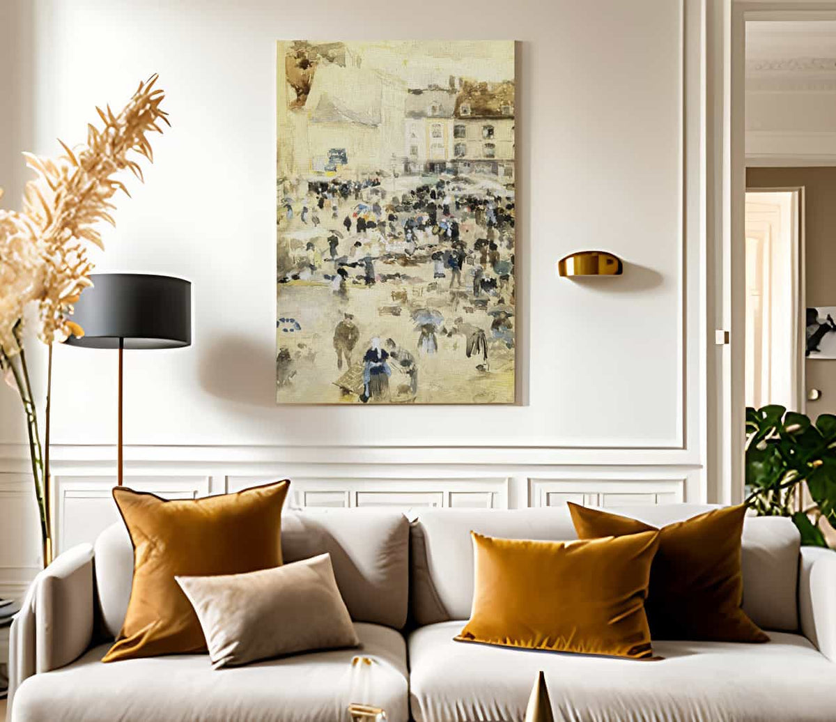 European Street Scene By Maurice Brazil Prendergast Fine Art Print