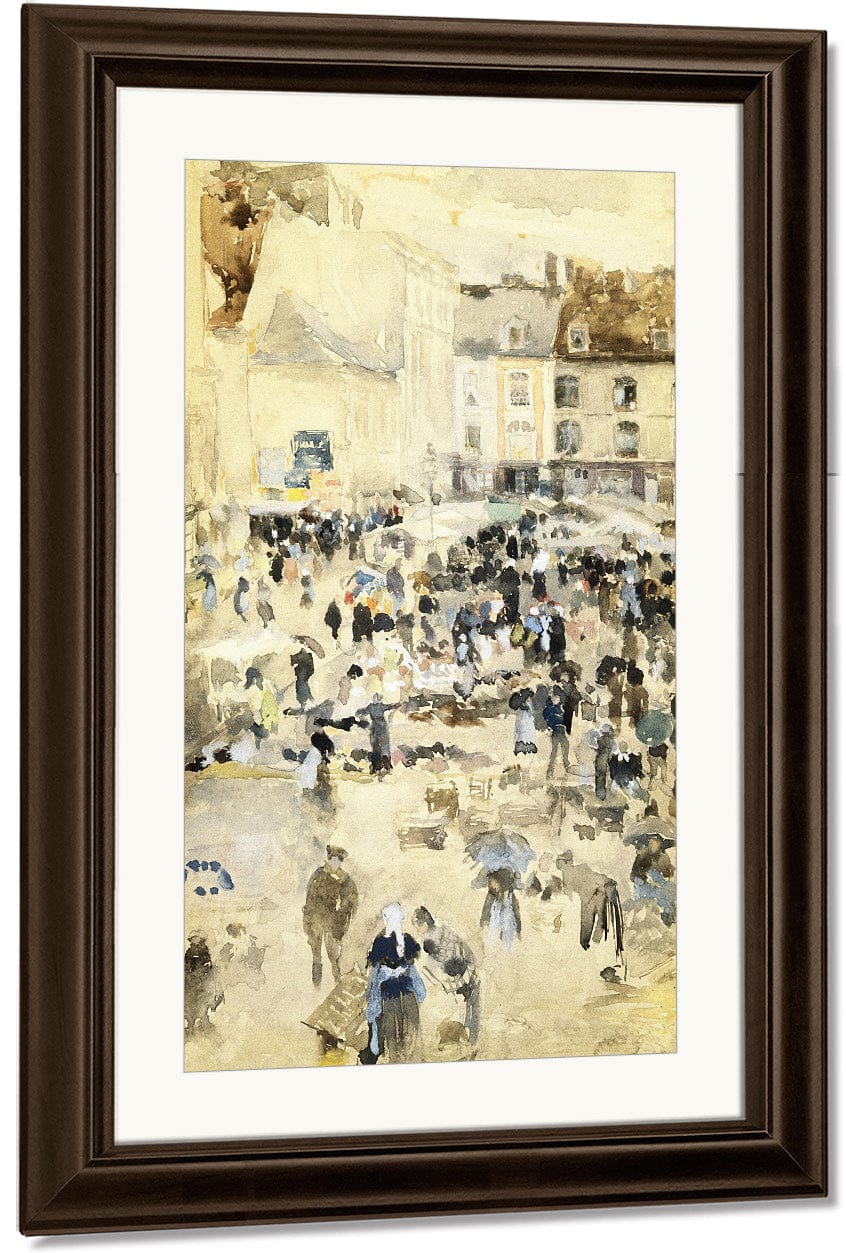 European Street Scene By Maurice Brazil Prendergast Fine Art Print