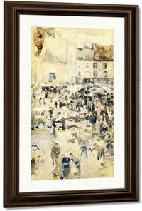 European Street Scene By Maurice Brazil Prendergast Fine Art Print
