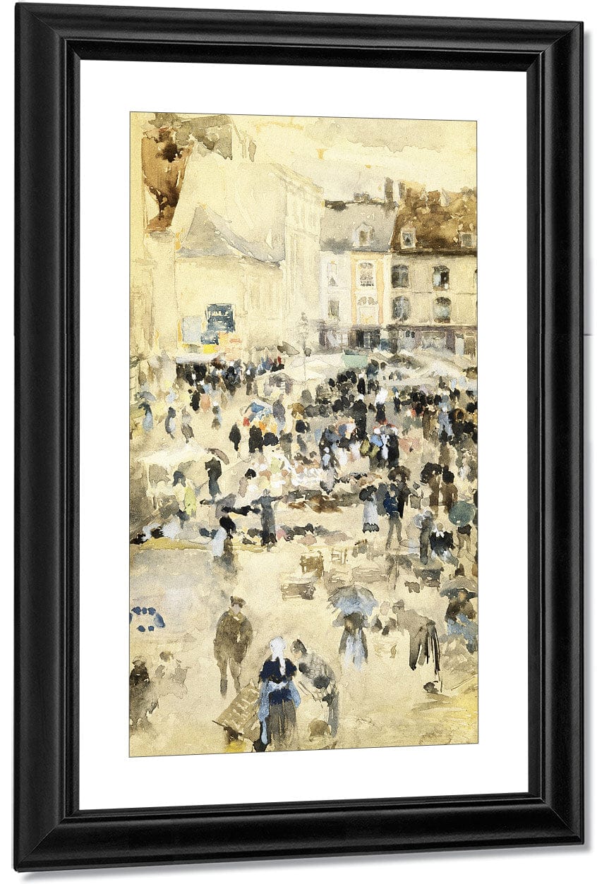 European Street Scene By Maurice Brazil Prendergast Fine Art Print