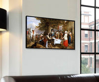 Eve Of The Battle Of Edge Hill, 1642 Painting Charles Landseer Canvas Art Fine Art Print