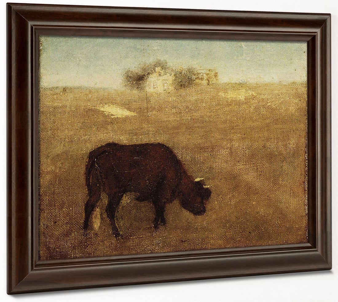 Evening Glow, The Old Red Cow By Albert Pinkham Ryder Fine Art Print