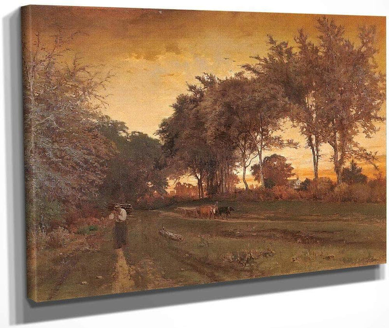 Evening Landscape By George Inness Fine Art Print