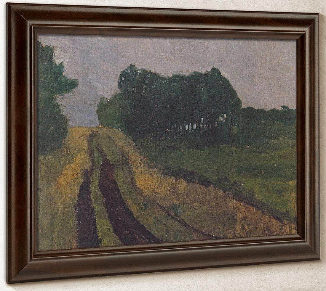 Evening Landscape With Pines By Paula Modersohn Becker Fine Art Print