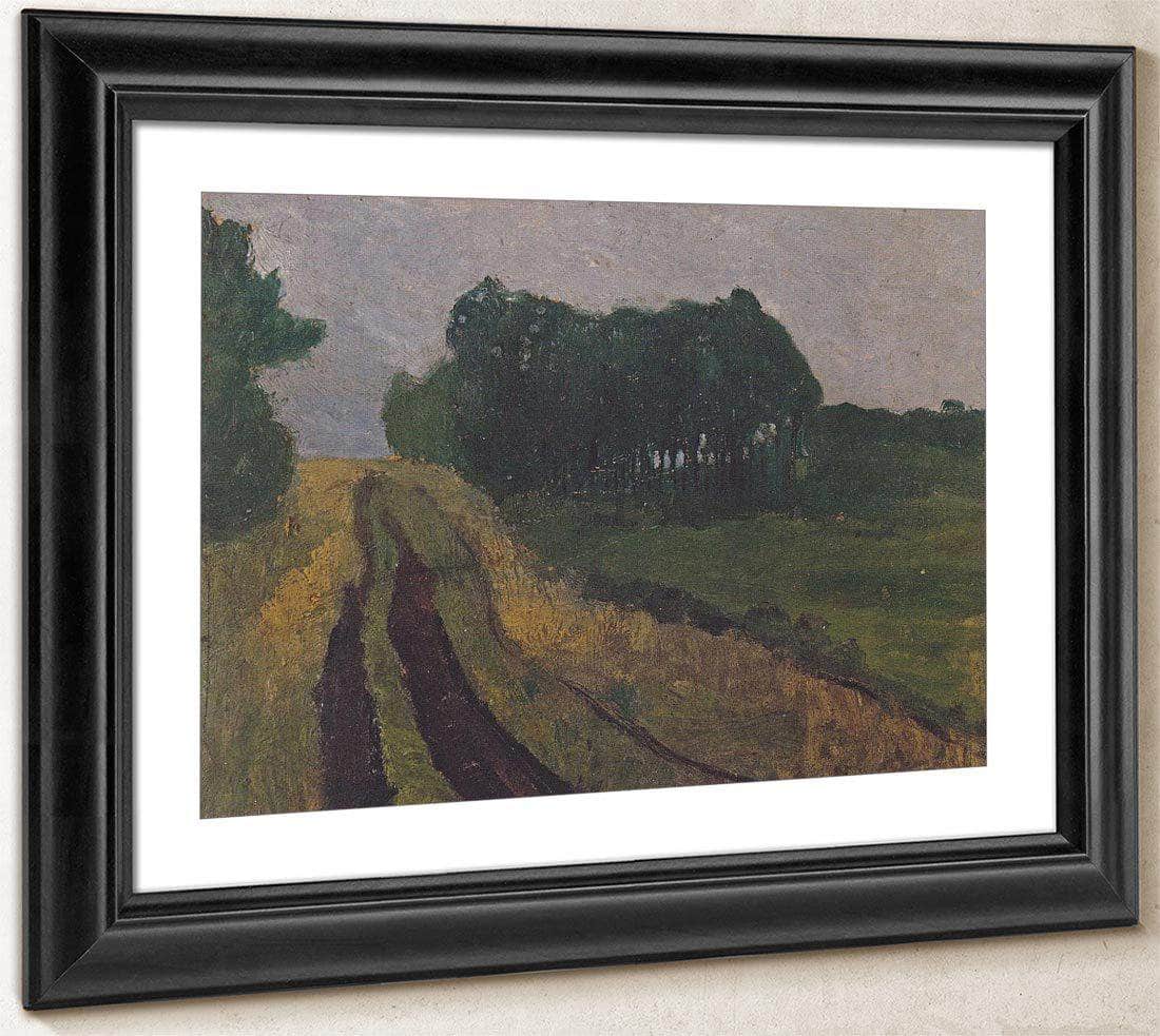 Evening Landscape With Pines By Paula Modersohn Becker Fine Art Print